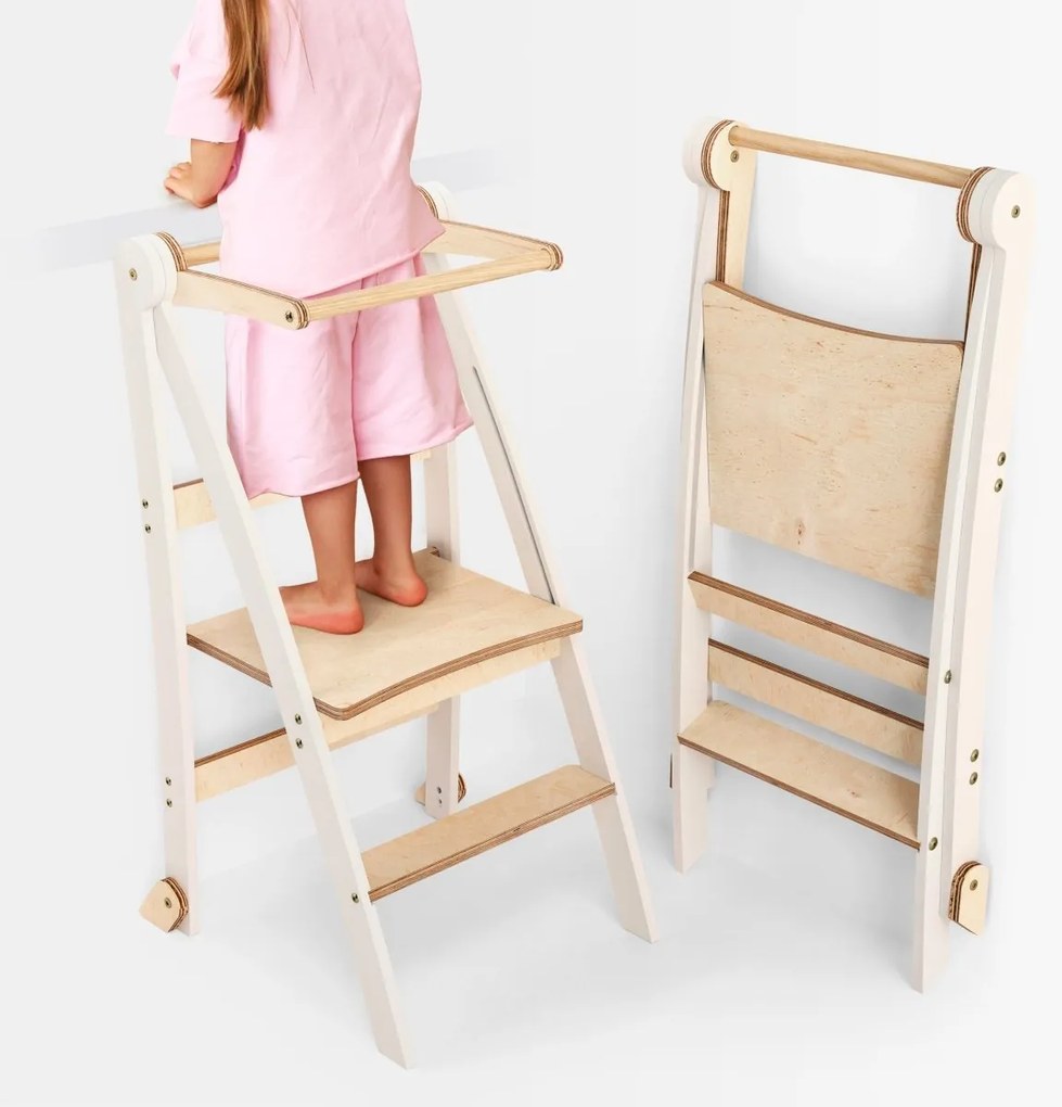 Nieoceniona pomoc dla dziecka: wielofunkcyjny składany taboret
