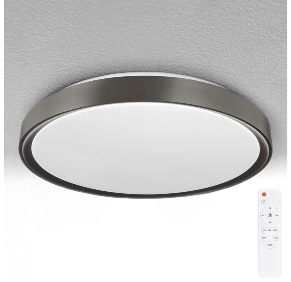 Brilagi-LED Oprawa ściemnialna FANCIA LED/48W/230V 3000-6500K Ø 39 cm antracyt z pilotem