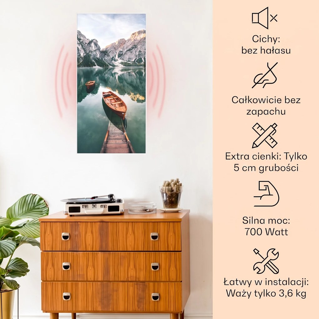 Klarstein Wonderwall Art Smart 700W Panel na Podczerwień W Formie Obrazu Łódź