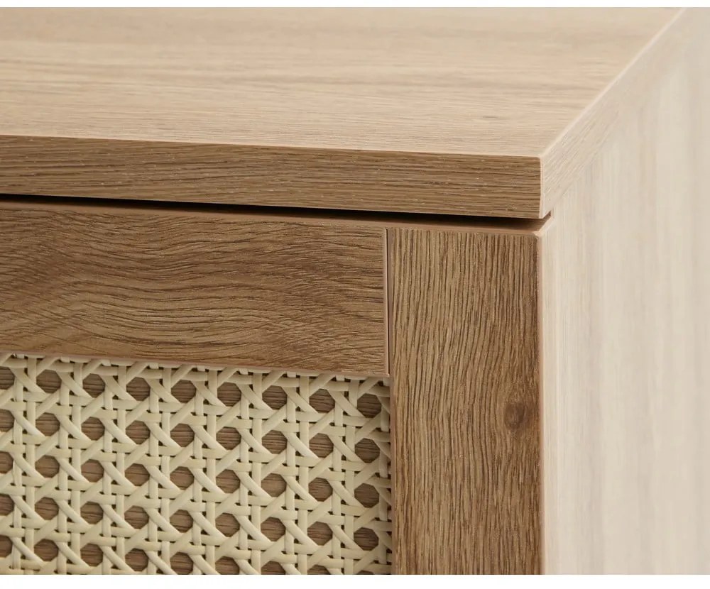 Niska komoda w dekorze dębu w naturalnym kolorze 80x75 cm Pensacola – Unique Furniture