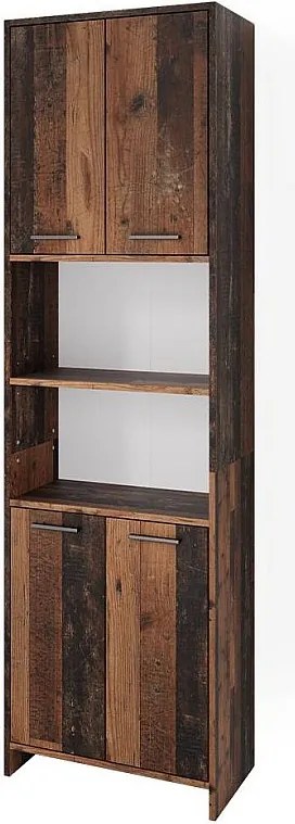 Szafka łazienkowa rustykalny dąb 56.1x30x190 maris