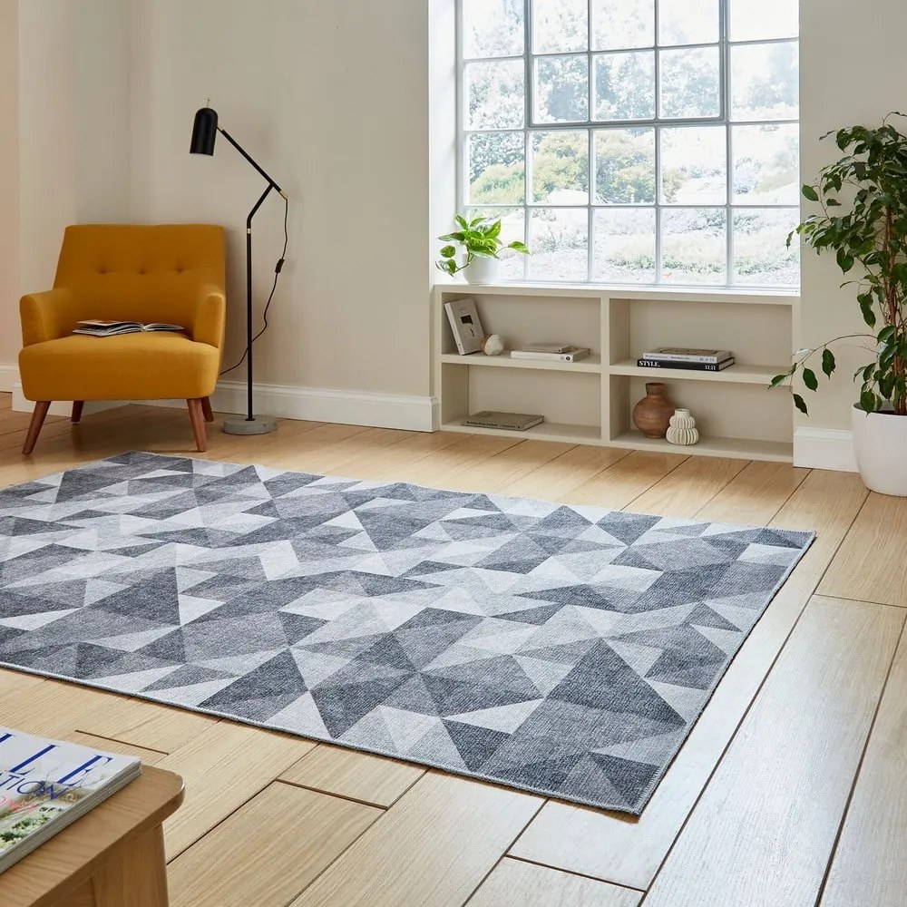 Szary dywan odpowiedni do prania 61x120 cm Coral Grey – Think Rugs
