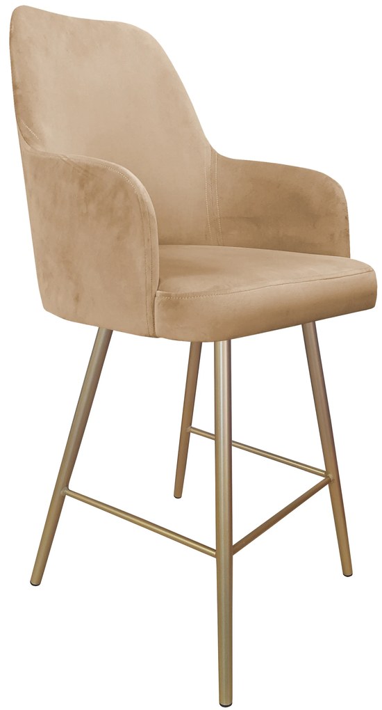 Hoker krzesło barowe Westa podstawa złota MG06