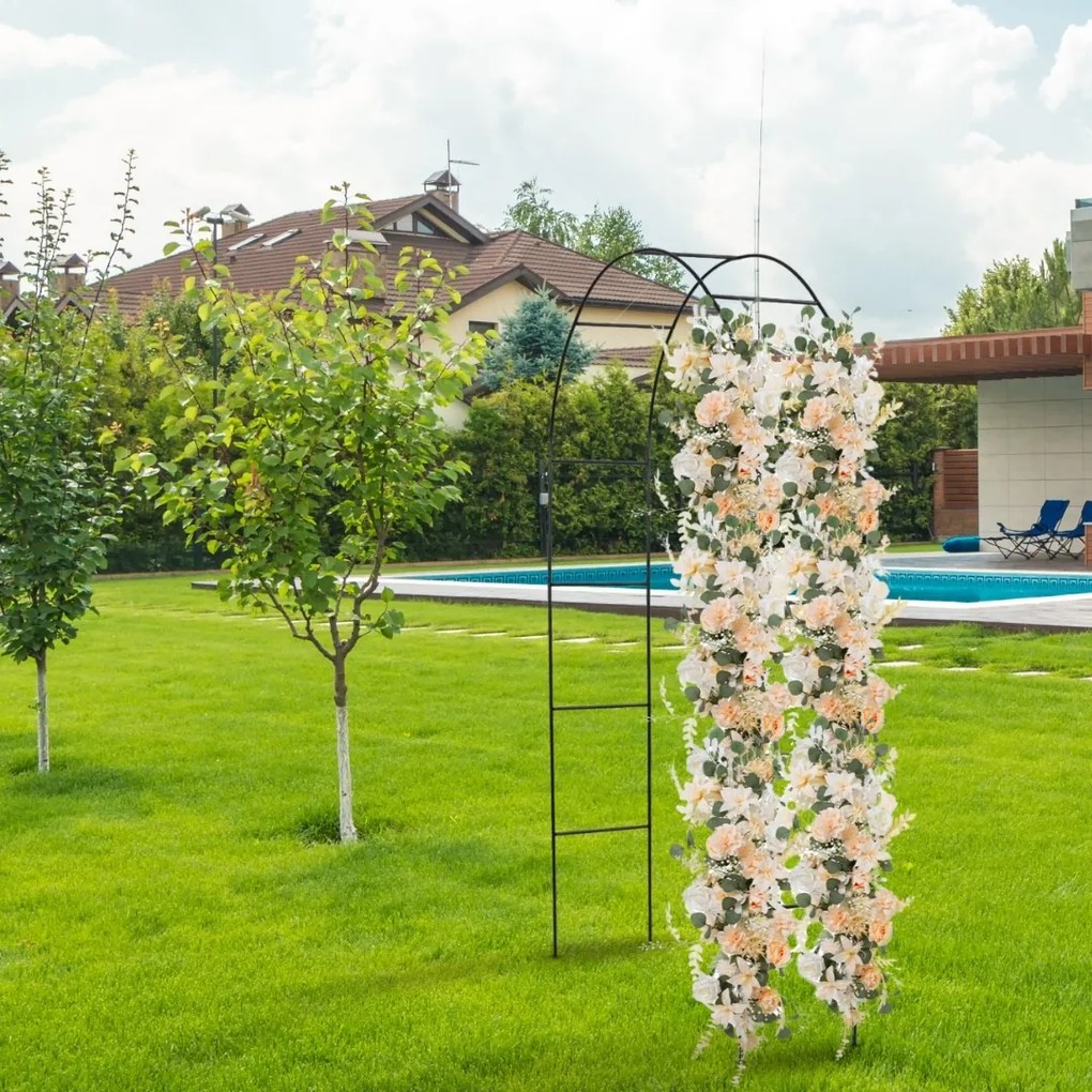 Łukowy wspornik do róż 240x140x37 cm Gardebruk