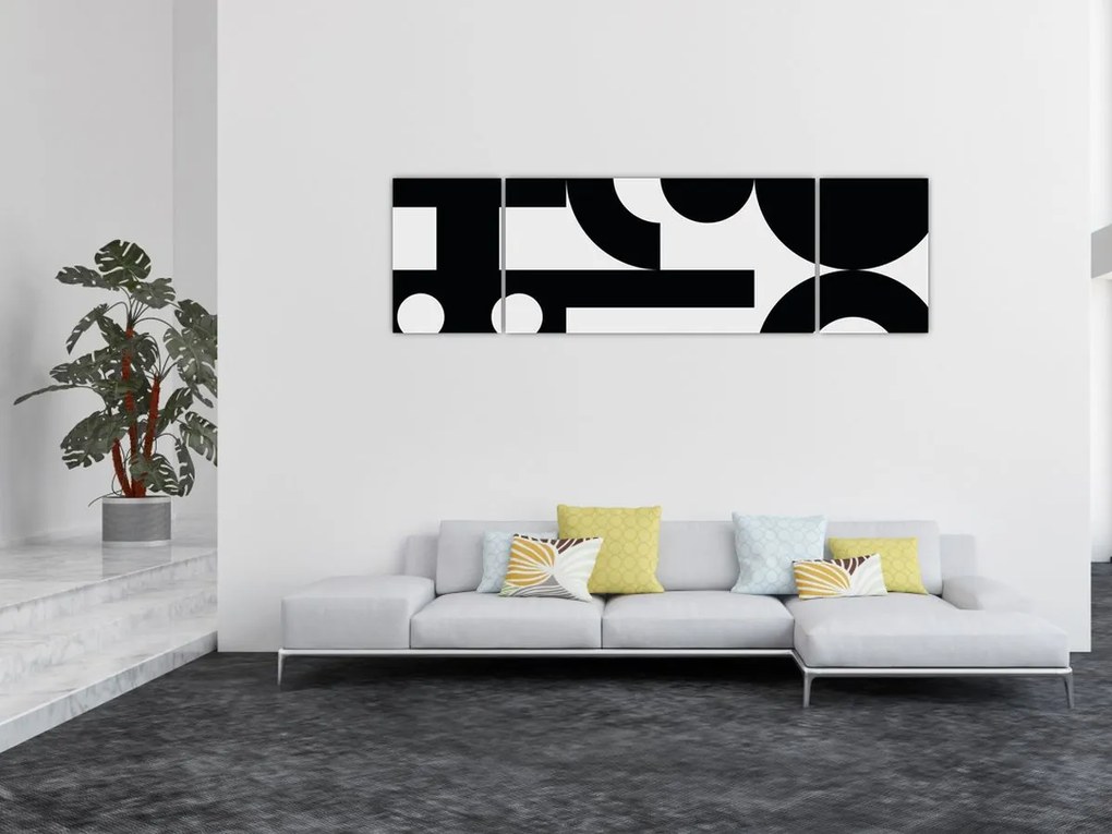 Obraz - Abstrakcja geometryczna N⁰3 (170x50 cm)