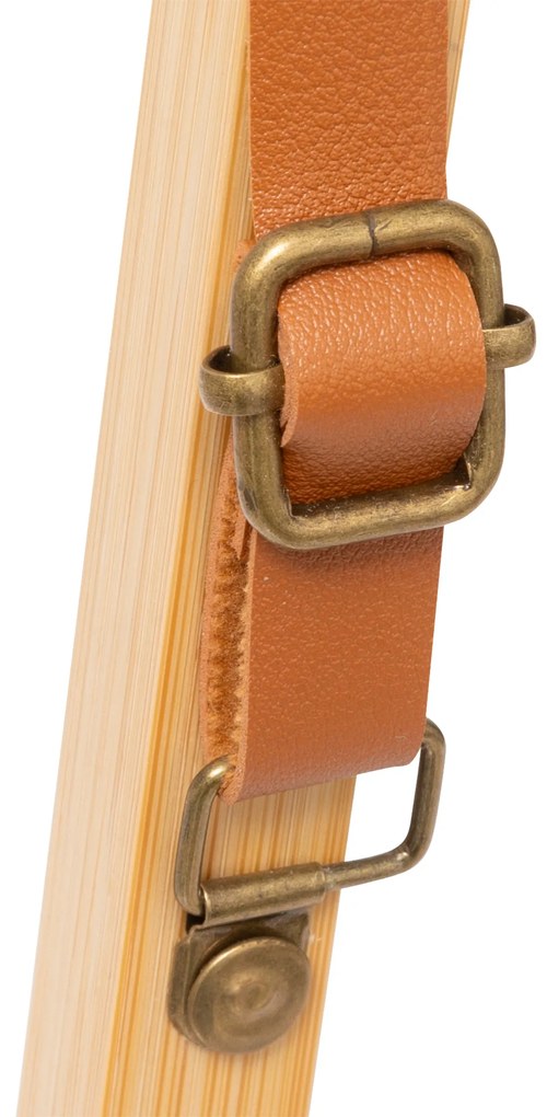 Lustro łazienkowe LOFT na pasku, Ø 50 cm