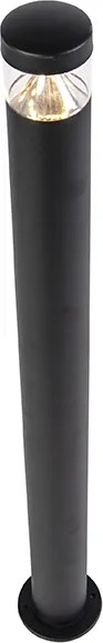 Nowoczesna lampa zewnętrzna czarna 100 cm IP44 z LED - Roxy