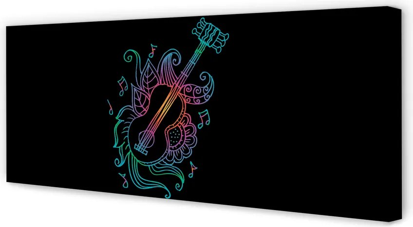 Zdjęcie na płótnie Barwna Melodia Na Strunach