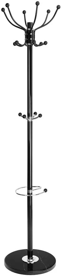 Wieszak czarny stojący na ubrania A0-G63