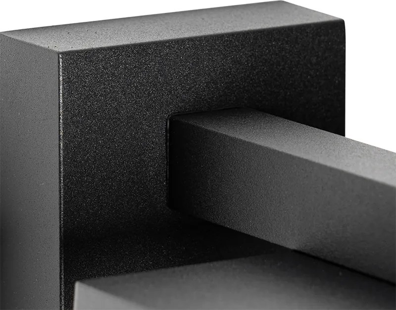 Lampka ścienna zewnętrzna czarna IP44 z czujnikiem zmierzchu - Charlois