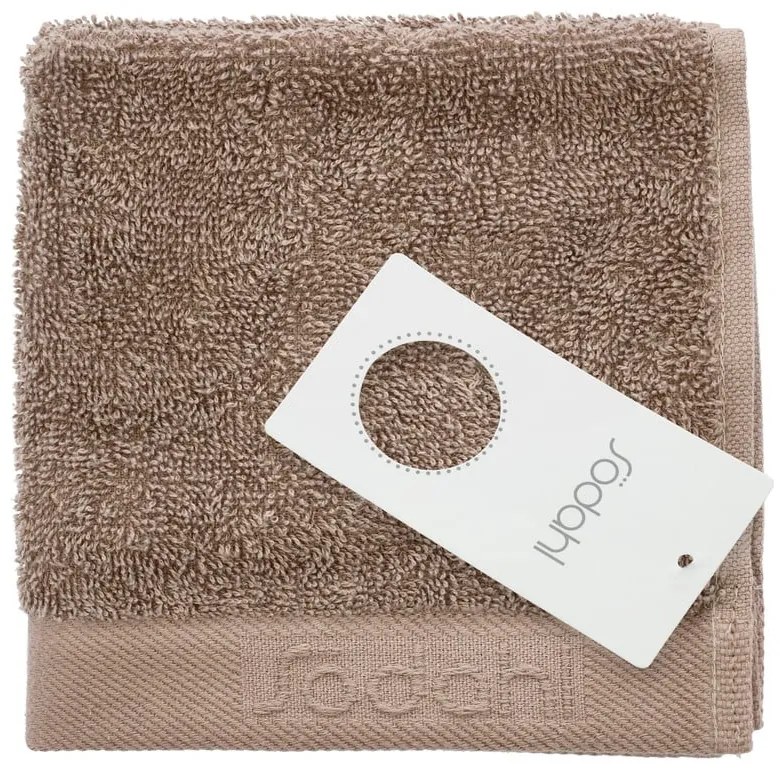 Brązowy bawełniany ręcznik frotte 30x30 cm Comfort – Södahl