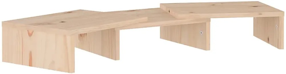 Regulowana półka na biurko z drewna sosnowego W8-S69