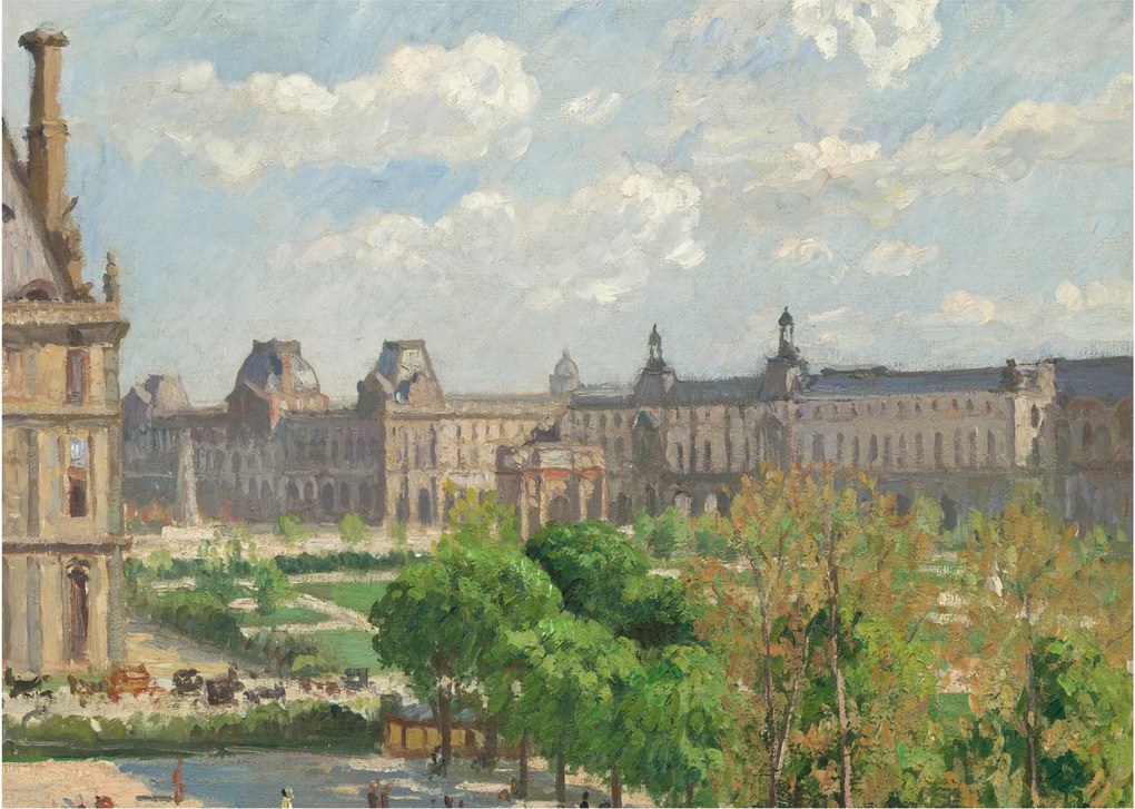 Obraz - Camille Pissarro, Place du Carrousel, Paris, reprodukcje (70x50 cm)