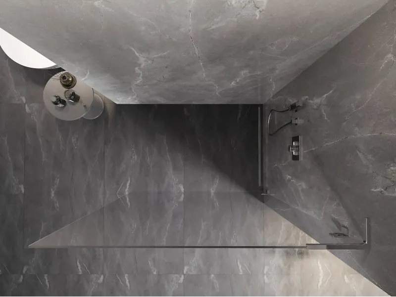 Mexen Lunar L ścianka prysznicowa Walk-in prawa 50 x 200 cm, transparent 8 mm, chrom - 830L-050-000-01-00-P