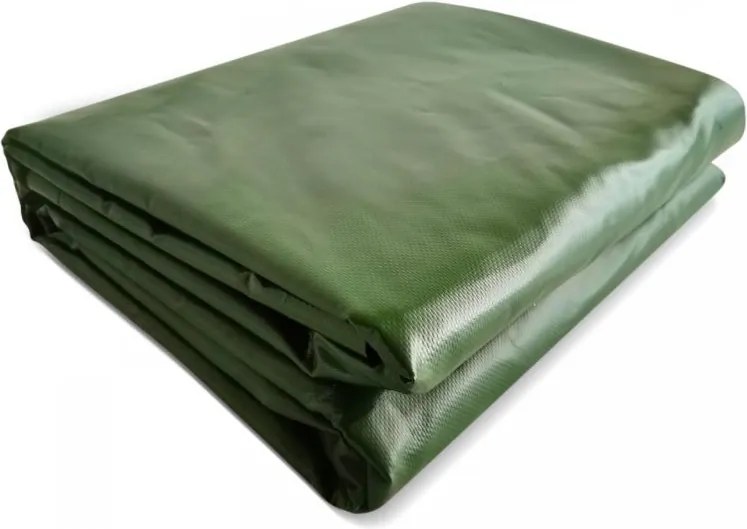 JAGO Plandeka 650 g/m², oczka aluminiowe, zielona, 5 x 8 m