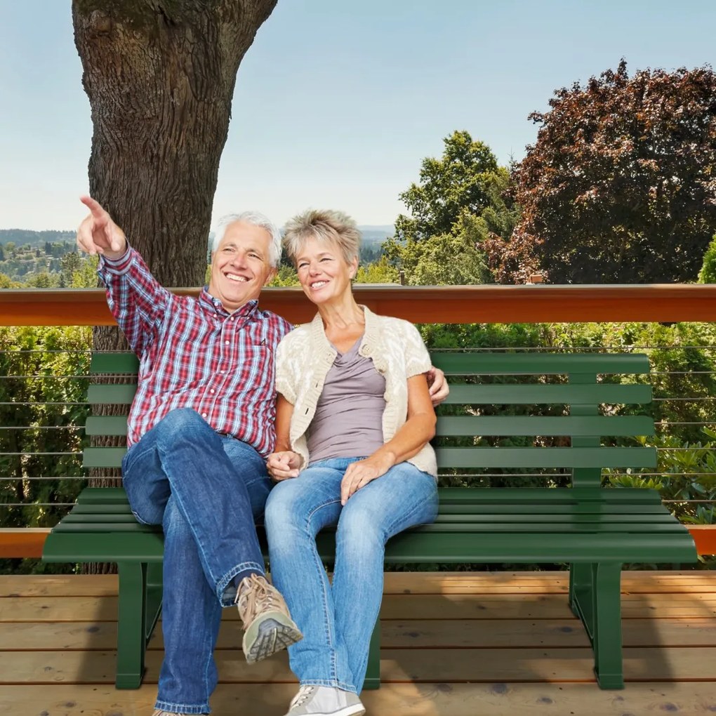 Ławka ogrodowa ORCHIDEA, 145x49x74cm, zielony I.P.A.E-Progarden