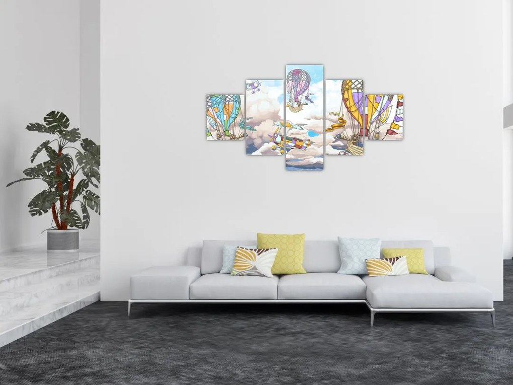 Obraz - Wyprawa w chmurach (125x70 cm)
