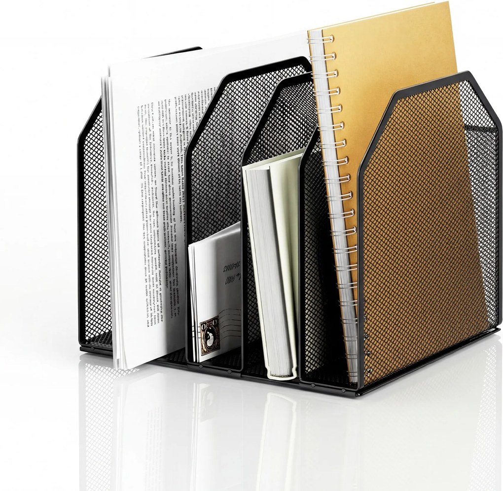 Organizer na biurko koszyk z przegródkami