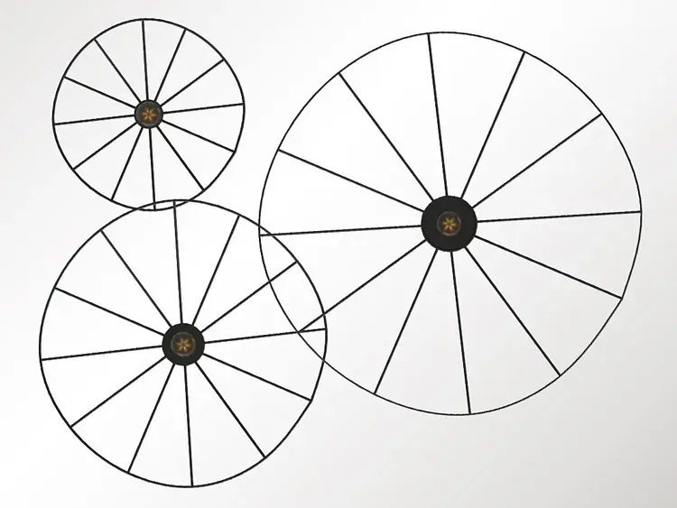 Czarny druciany kinkiet industrialny 140 cm - EX604-Eskolo