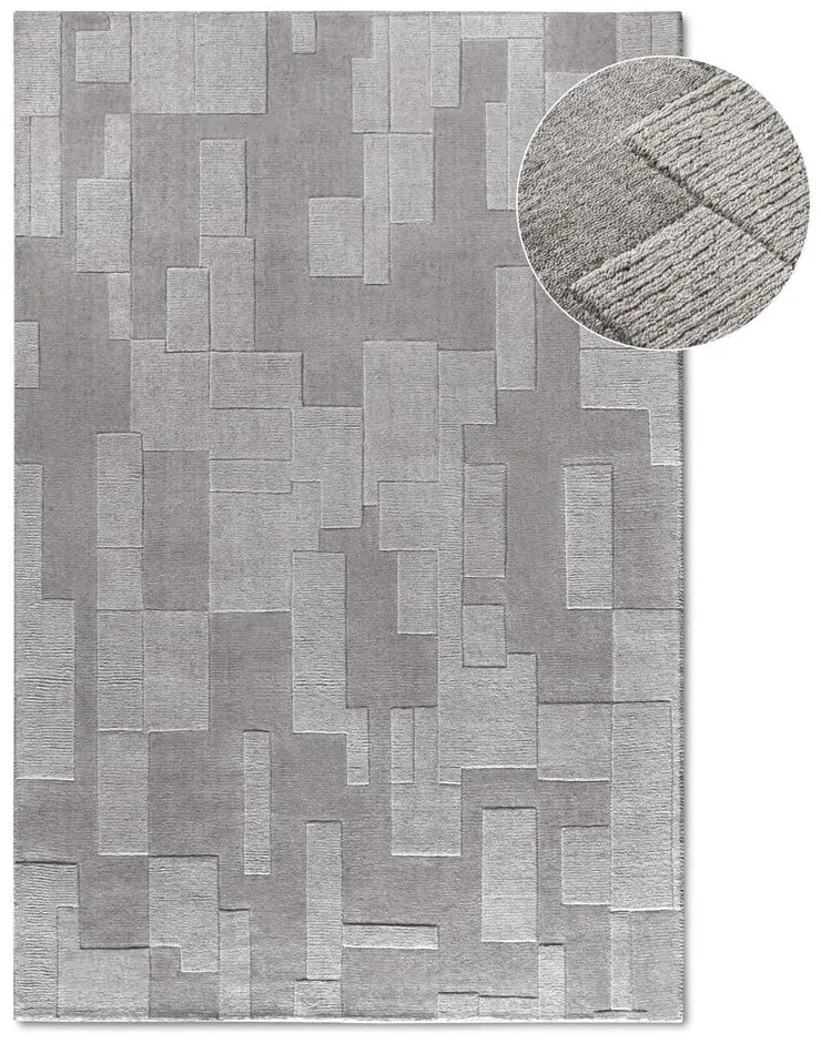 Szary wełniany dywan tkany ręcznie 80x150 cm Wilhelmine – Villeroy&amp;Boch