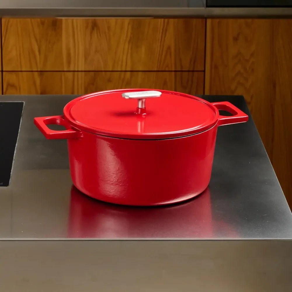 Garnek żeliwny z pokrywką odpowiedni na indukcję 5,5 l Mattia 3.0 – FABINI