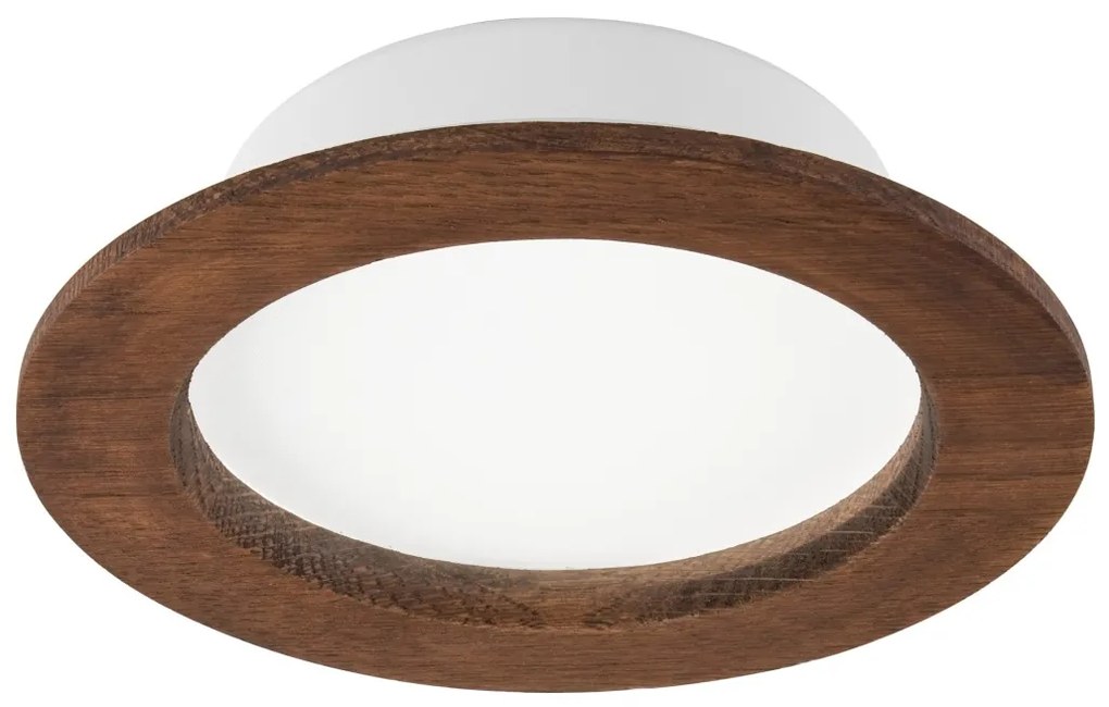 LED oprawa sufitowa WOODY SPOT LED/12,5W/230V 4000K wiśnia Ø16 cm