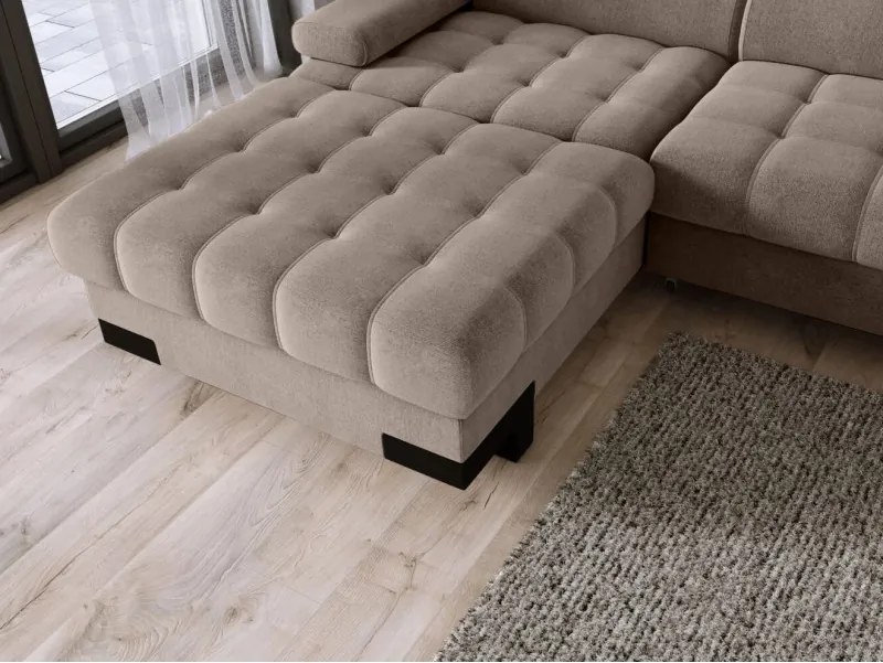 Narożnik SELVA S z funkcją spania i pojemnikiem WERSAL