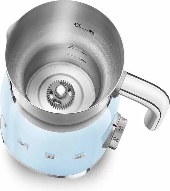 Jasnoniebieski spieniacz do mleka 50's Retro Style – SMEG