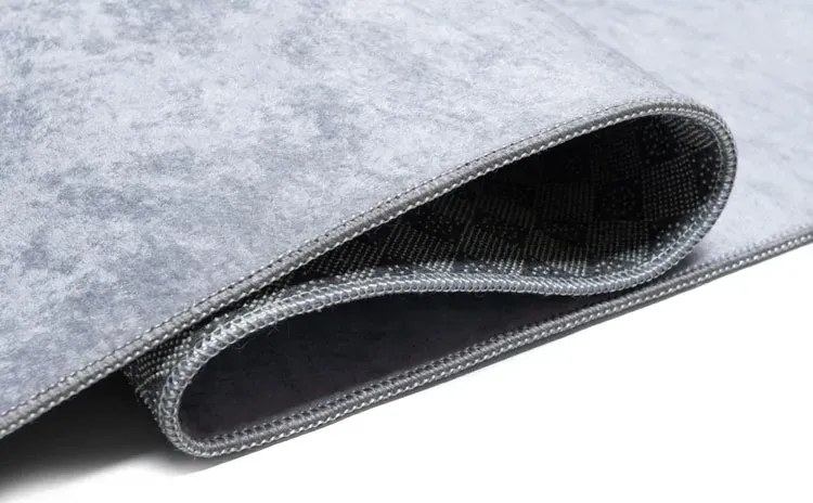 Szaro-żółty dywan dziecięcy z lwem B7-P58