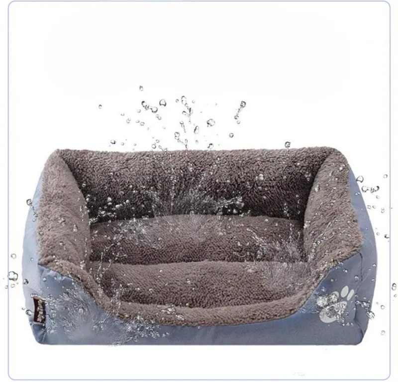 Pluszowe legowisko dla psa/kota PAWZER M 54x40 cm, szare