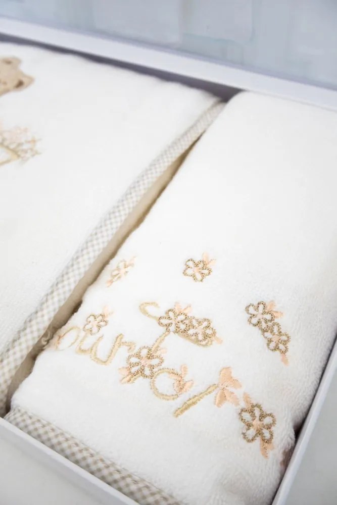 Podarunkowy zestaw ręczników dla dzieci POURTOL, 2 szt Niebieski