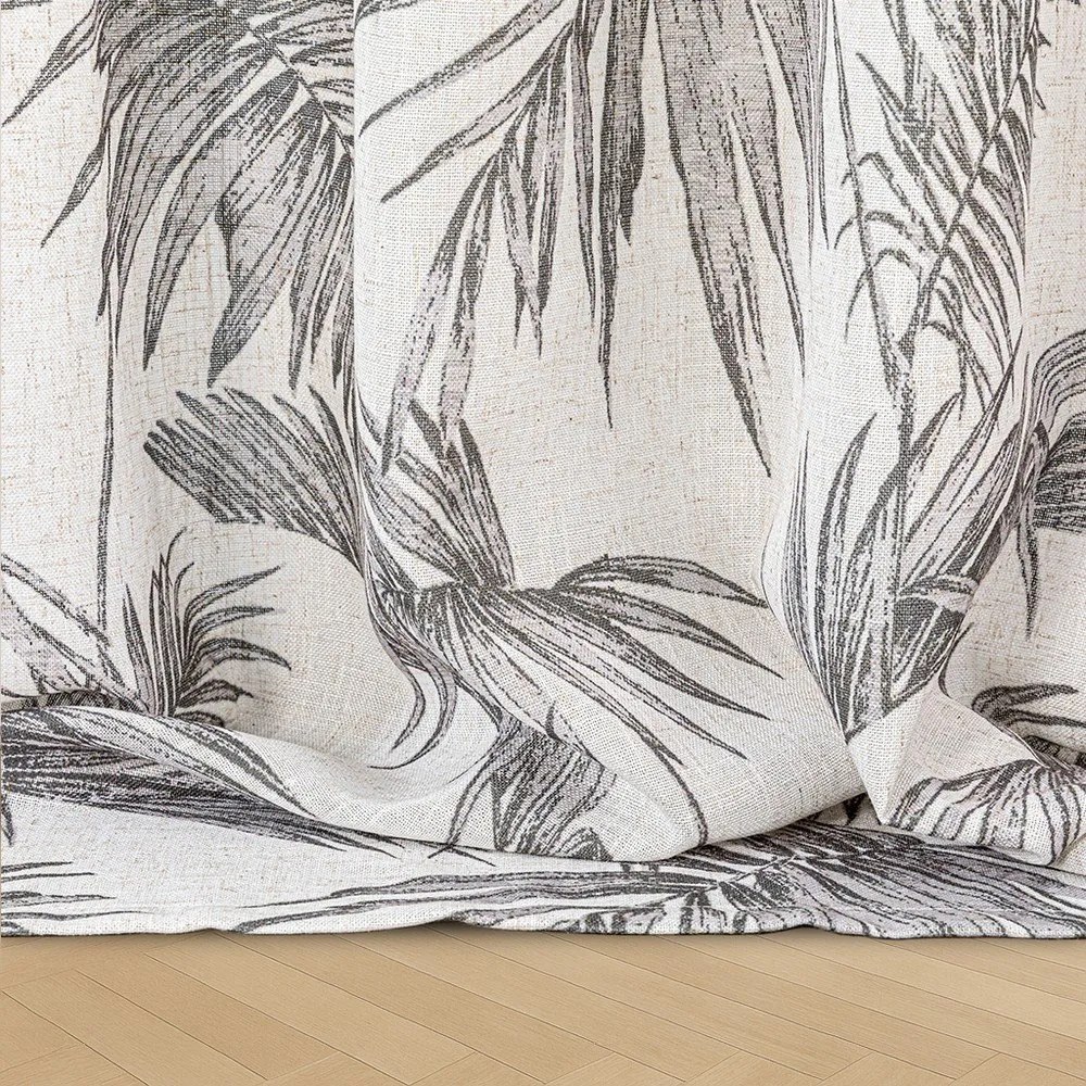 Szara/kremowa zasłona 135x250 cm Palmera – Restilo
