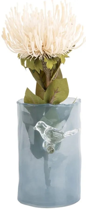 Niebieski szklany wazon (wysokość 15 cm) Bird On Branch – PT LIVING