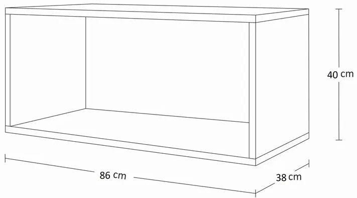 Meblościanka modułowa czarny połysk B1-C77