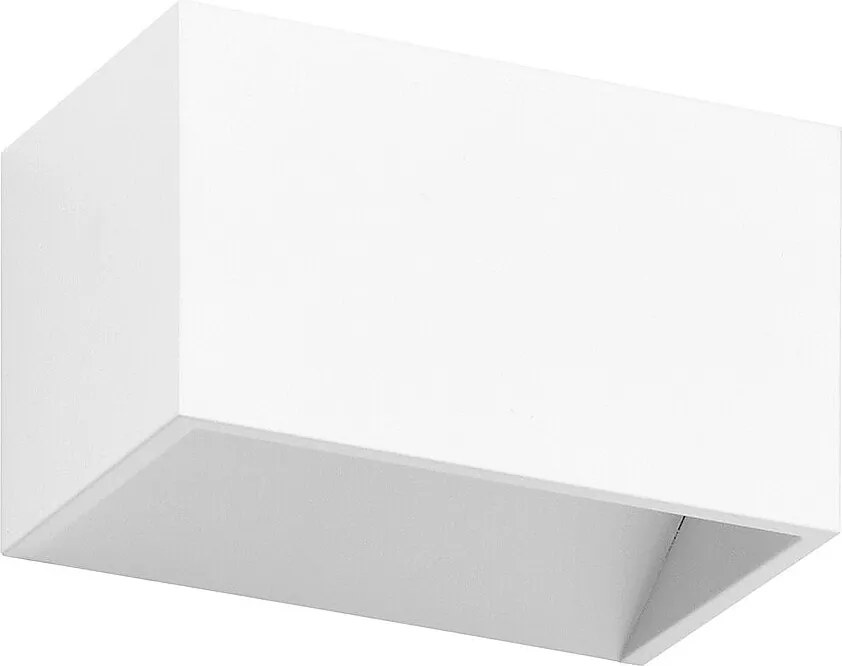 Nowoczesny kinkiet RETT - D?ugo?? 12 cm - 5W LED SMD - 450lm -3K - góra i dó? - aluminium - bia?y - IP20