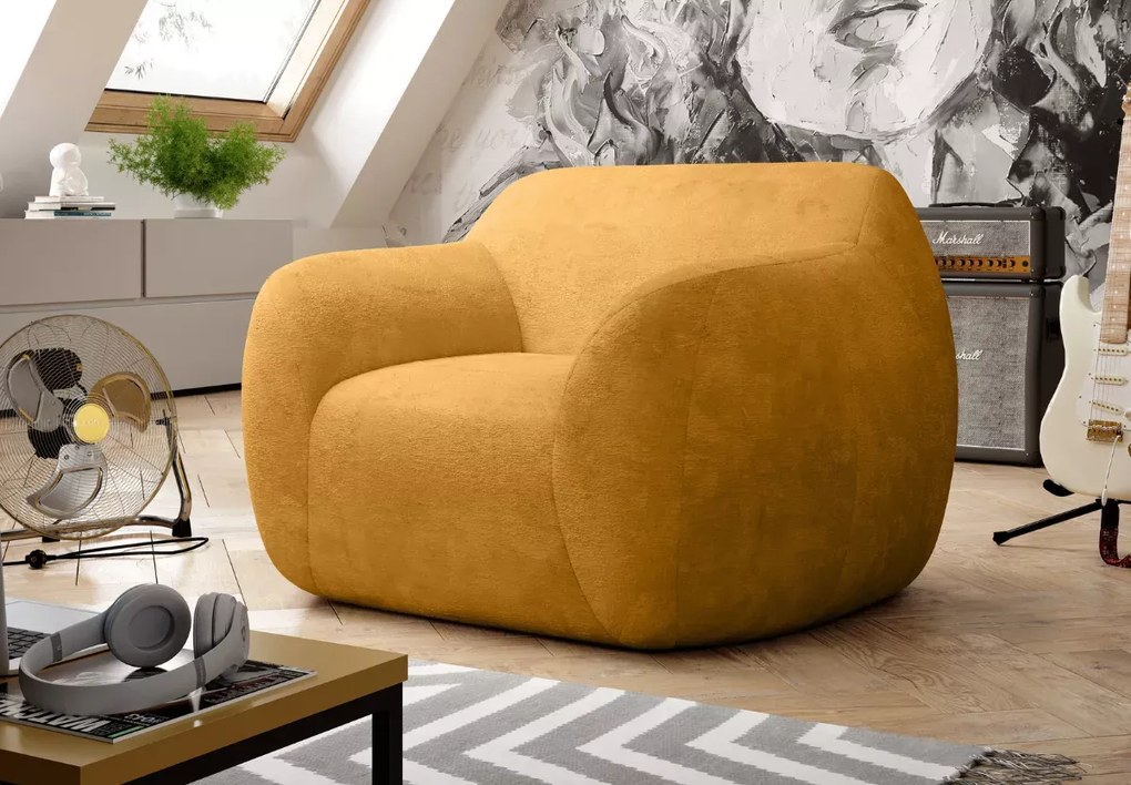 Fotel Teddy Mini – nowoczesny fotel wypoczynkowy do salonu i sypialni