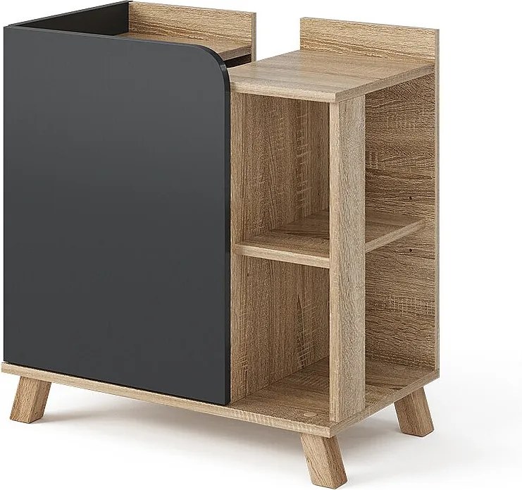 Szafka pod umywalkę sonoma/antracyt 60x35x65 karen