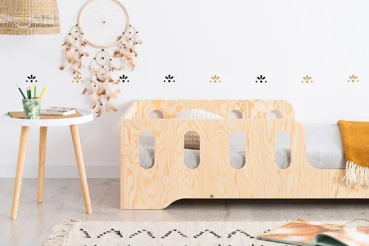 Drewniane pojedyncze łóżko dziecięce 16 rozmiarów F2-K70