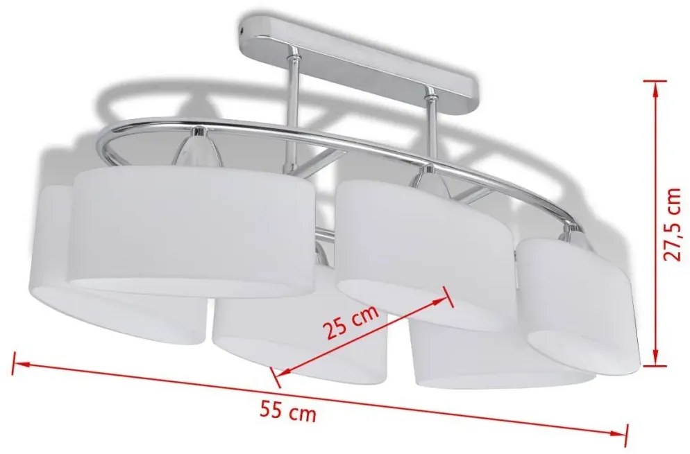 Elegancka lampa sufitowa do sypialni - 4X E980 M4-R10