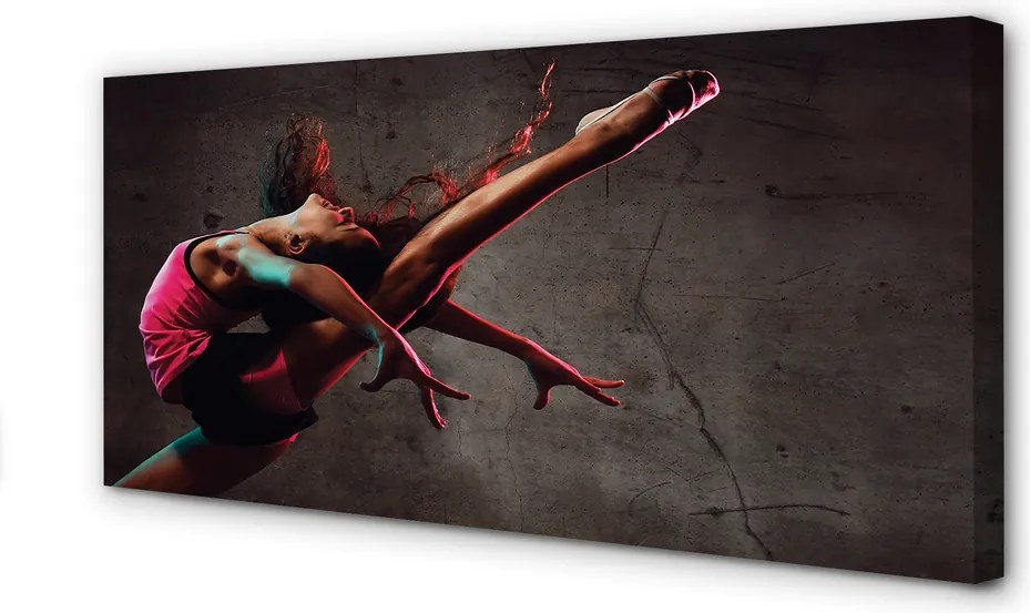 Obraz drukowany na płótnie Kobieta w Szpagacie