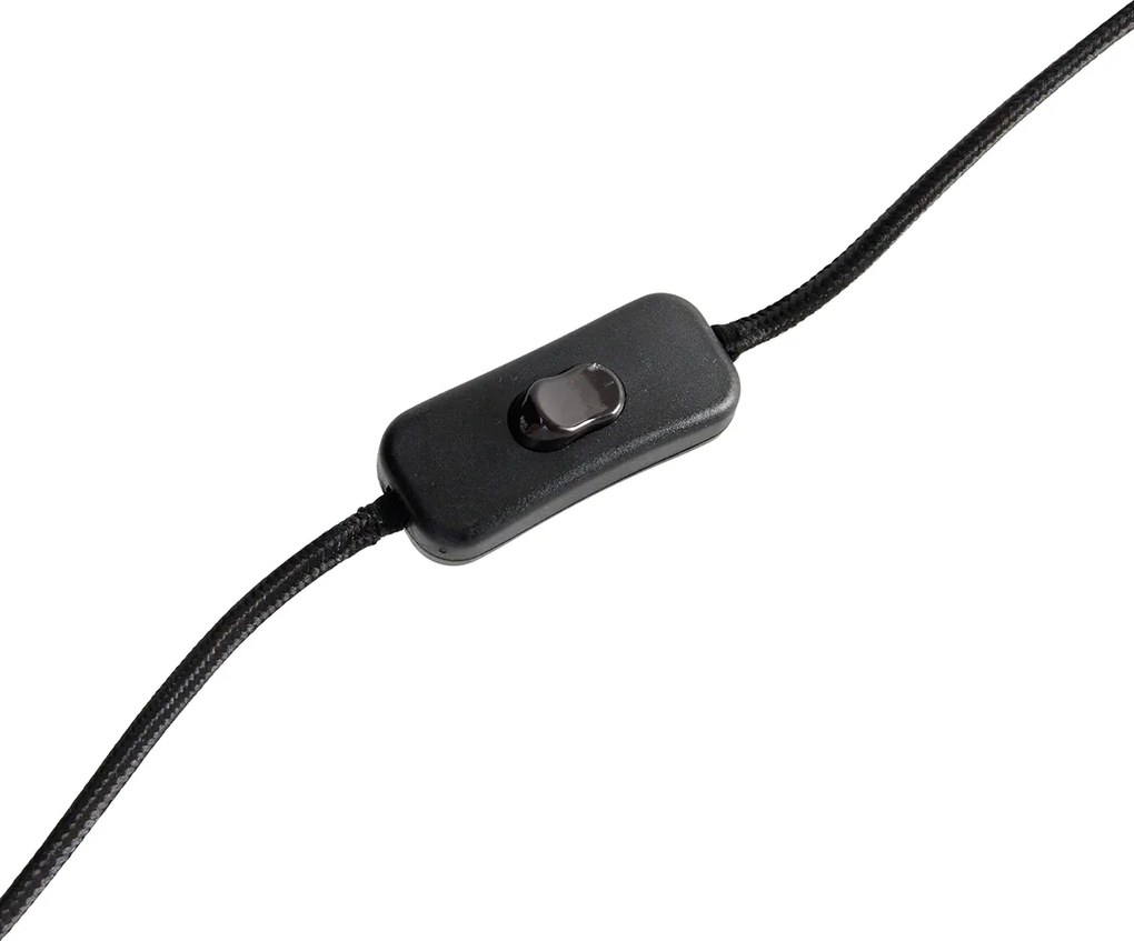 Orientalna lampa stołowa beżowa z koralikami - Moti