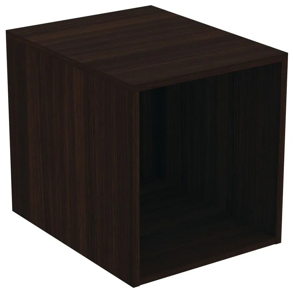 Ciemnobrązowa niska wisząca szafka łazienkowa w dekorze dębu 40x44 cm i.Life B – Ideal Standard