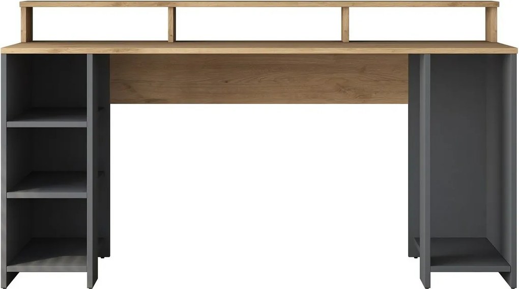 Biurko Hamin Walnut and Anthracite