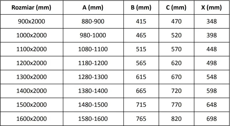 Mexen Velar drzwi prysznicowe rozsuwane 90 cm, transparent, chrom - 871-090-000-01-01