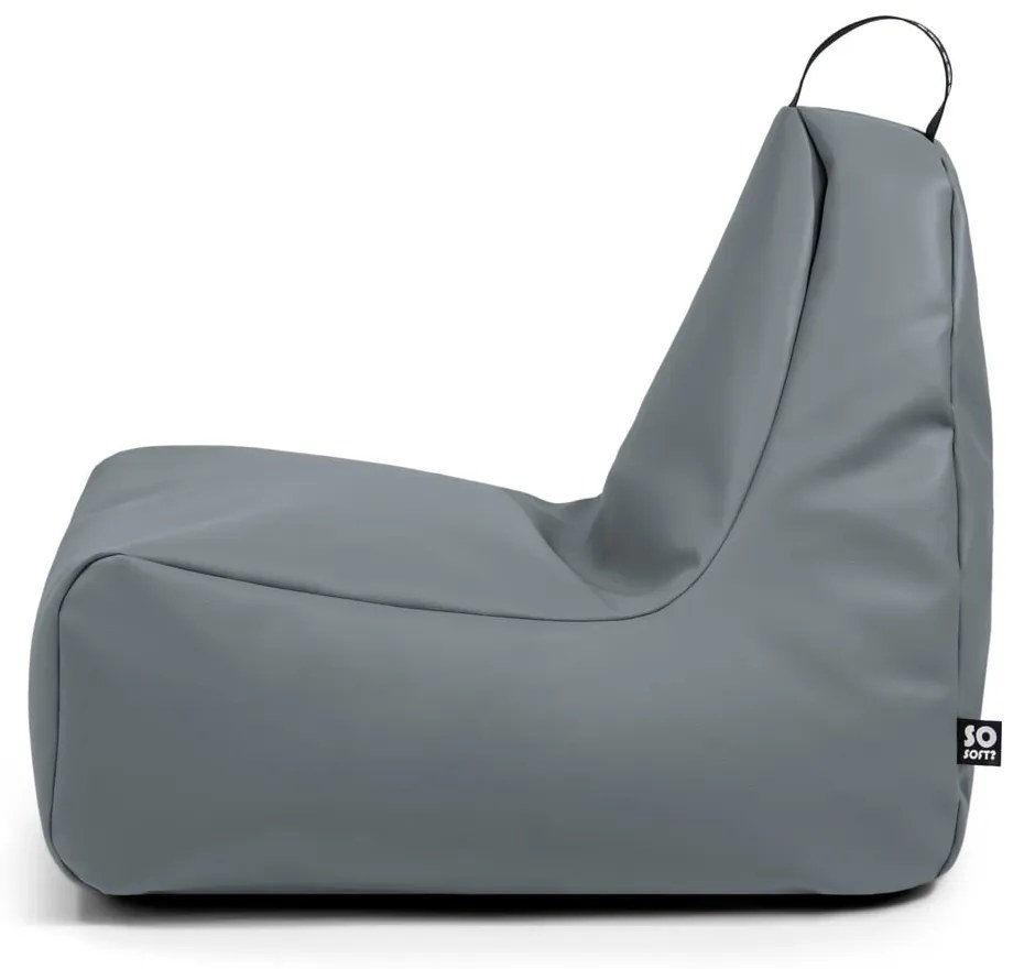 Czerwony worek do siedzenia z imitacji skóry Chill XL – So Soft?