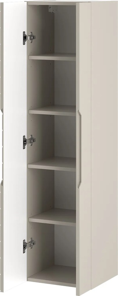 Wisząca szafka łazienkowa z półkami Aspen 10 cashmere