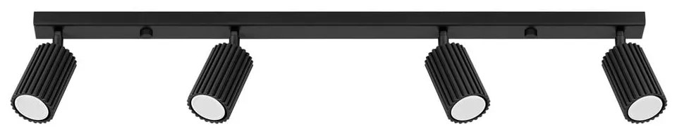 Czarna lampa punktowa 6,5x81 cm Gleam – Sollux