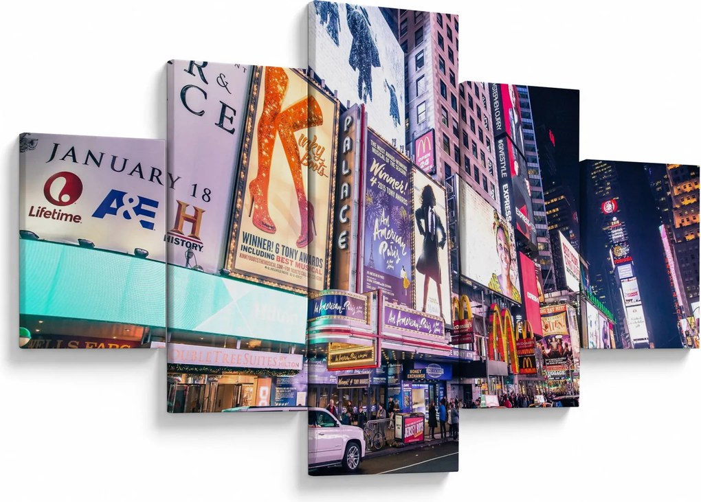 Obraz - New York Theater District (125x70 cm)