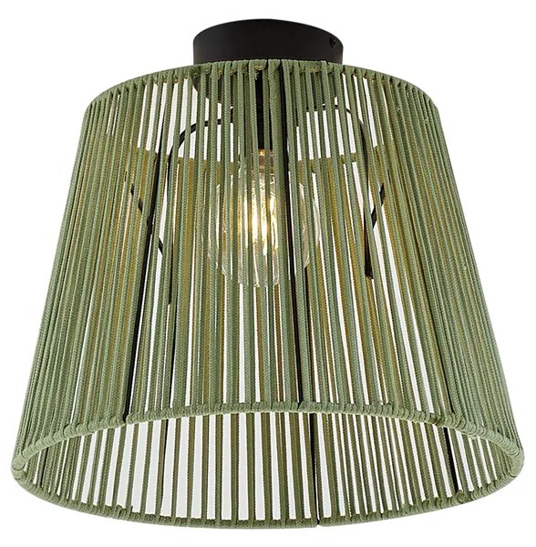 Zewnetrzna Zewnętrzna lampa sufitowa z zielonym sznurem IP54 - JaylaJapandi Oswietlenie zewnetrzne