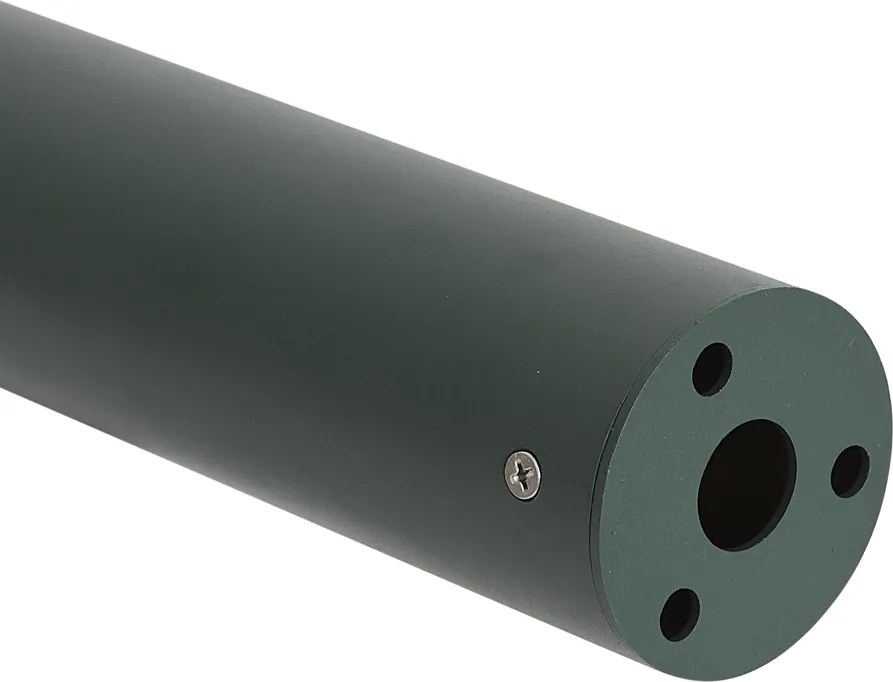 Nowoczesny słupek ogrodowy zielony z żebrowanym szkłem z LED Solar IP65 - Ribble Mushroom